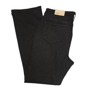 NWT 16 Women's NYDJ Black Marilyn Straight Leg Jeans 31" Inseam MSRP $99